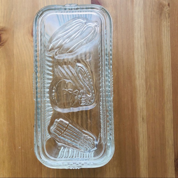 1950s glass container with lid - Picture 4 of 7